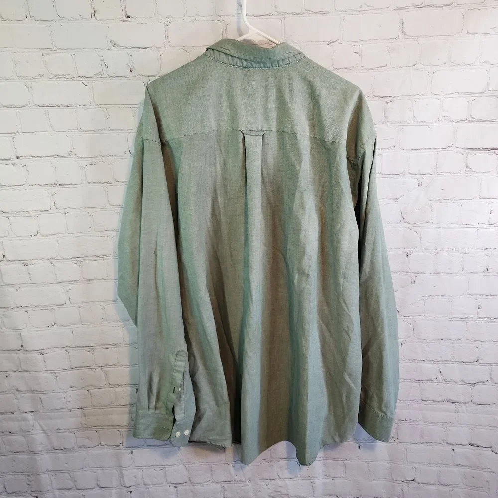 Men's St John's Bay longsleeve button-down shirt, size 3XL Tall
